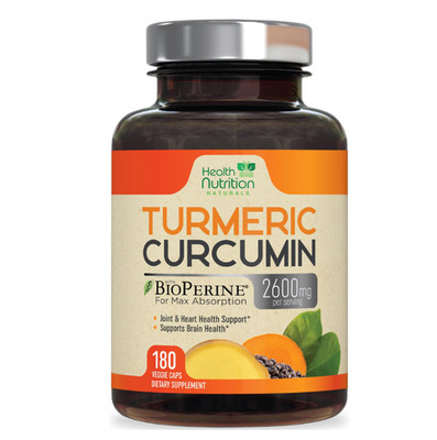 Turmeric Curcumin Extra Strength 2600mg with BioPerine Black Pepper Extract