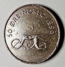 1998 Norway 50 Ore - Norwegian - World Coin - Europe - Bronze Coin