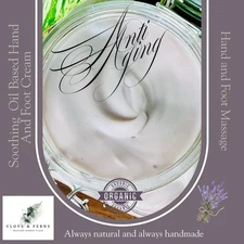 Handmade Lavender Magnesium Body Butter: Natural Moisturizing Massage Cream