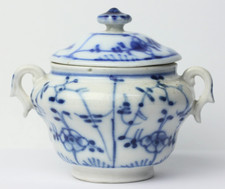 Antique German Dollhouse Blue Onion Porcelain Tureen Kitchen Miniature 1870