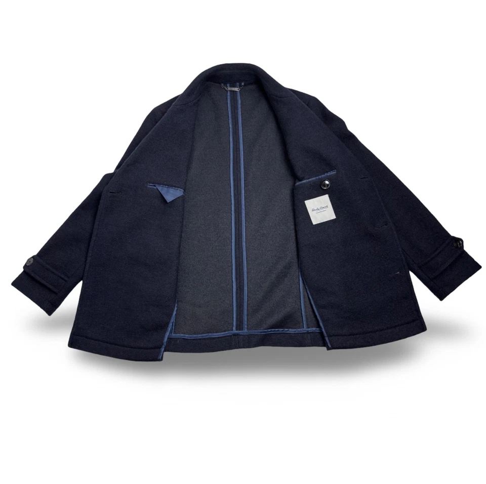 Hardy Amies Double Breasted Pea Coat Men’s Size M - Image 4 of 4