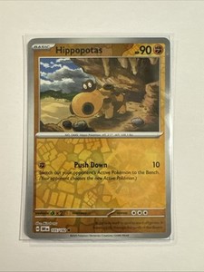 Hippopotas Reverse Holo 105/182 Pokemon Scarlet Violet Destined Rivals