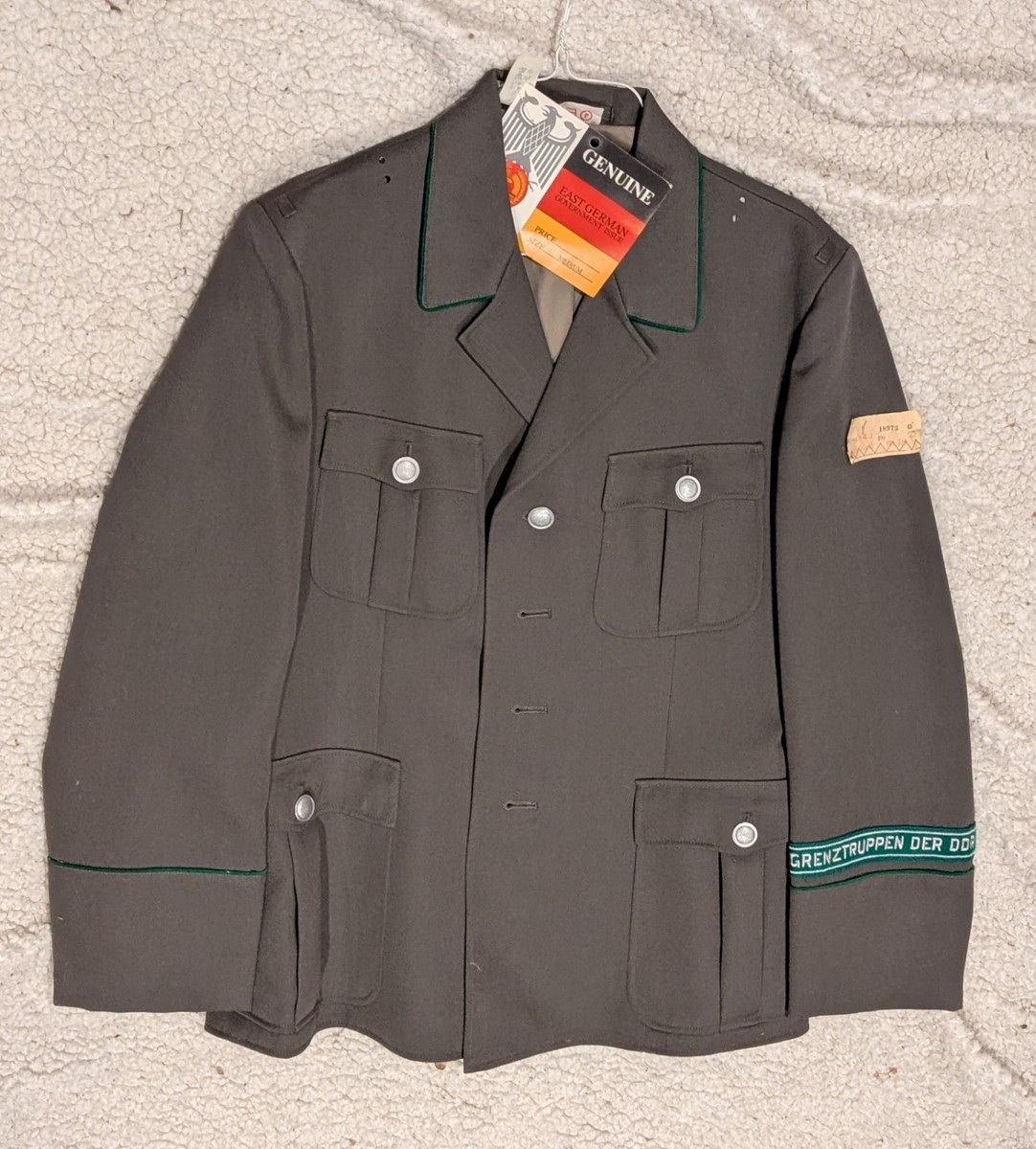 1980's East German Statsi State M 48 Military Jacket (Medium