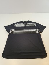 Nike Golf Polo Shirt Men 2XL Black Dri-Fit Modern Fit Blade Collar 854919-010