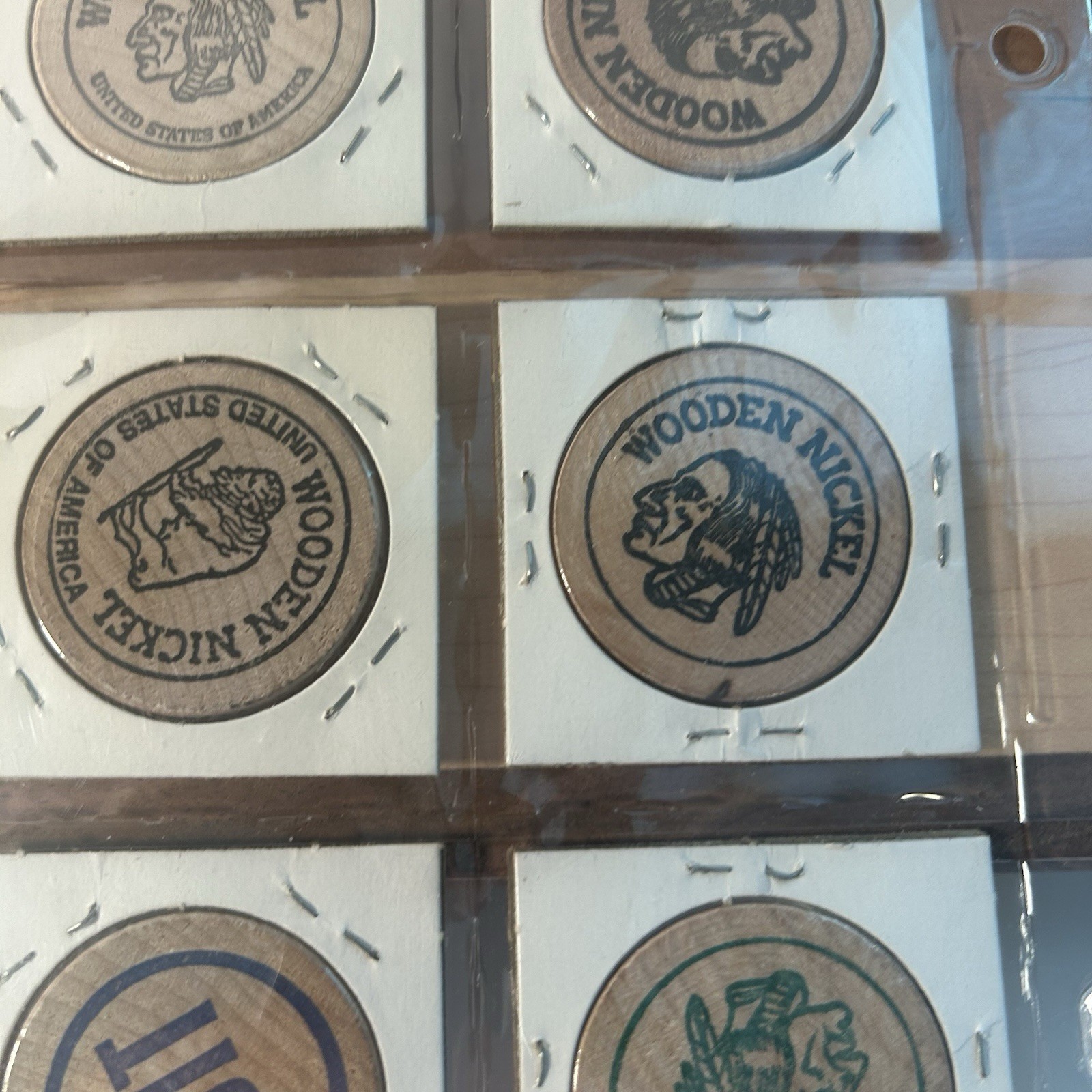 Lot of 19 Vintage NEW JERSEY Wooden Nickels Tokens Wood Coin Collection