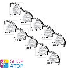10 SEIKO SEIZAIKEN WATCH BATTERIES 321 SR616SW SR65 SILVER OXIDE 1.55V 2026 NEW