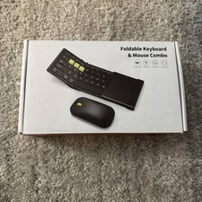 733. Foldable Bluetooth Keyboard and Mouse Portable Folding Pocket Keyboard