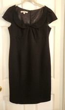 Evan-Picone Little Black Classic Cocktail Dress Sz 12 Fully Lined Preppy Classic