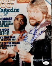 Virgil & Ted DiBiase Signed WWF 8x10 Photo #2 Million Dollar Man WWE JSA COA