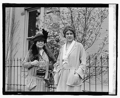 Photo:Mrs. O.H.P. Belmont & Miss Clara Boothe,4/28/23,April 1923