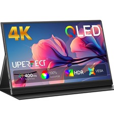 UPERFECT 15.6" 4K Portable Monitor 3840 2160 100 Adobe RGB Gaming LCD Dipslay