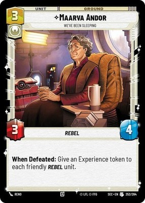 Maarva Andor - We've Been Sleeping~252/264~NM~[SEC] - Secrets of Power~SWU