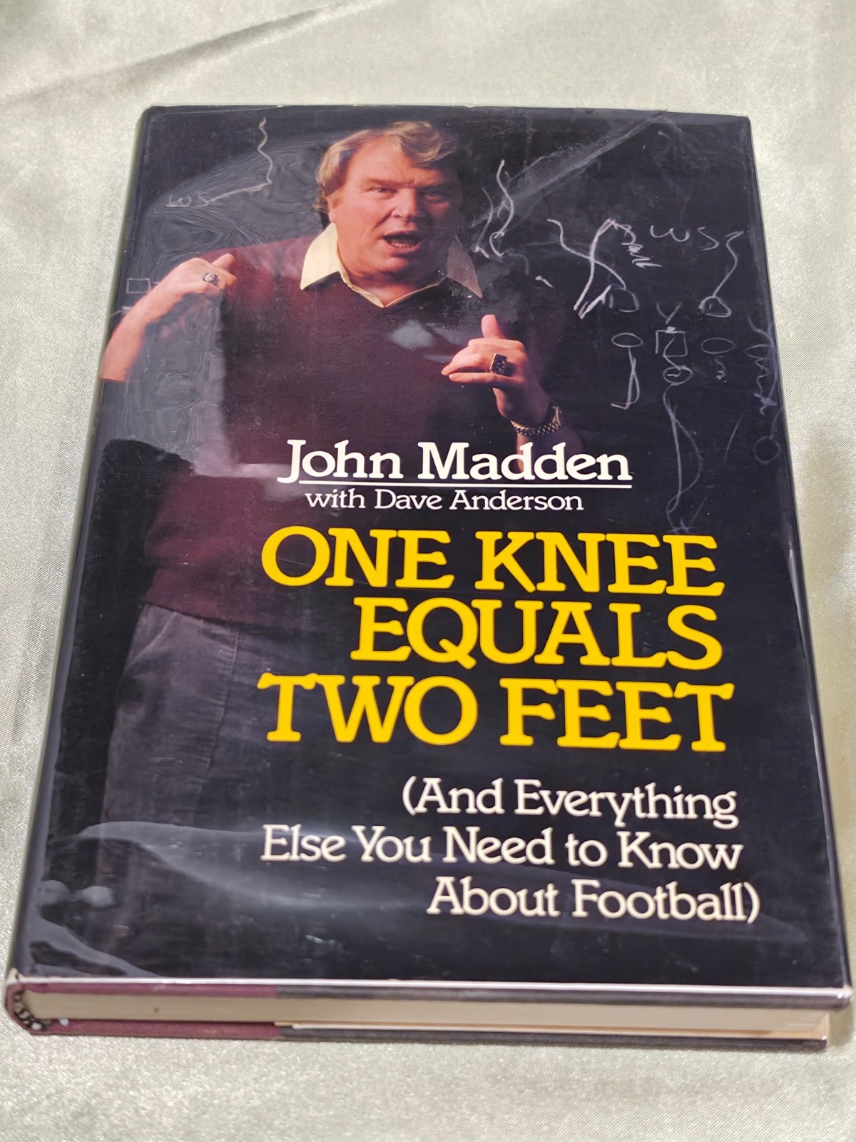 VINTAGE John Madden Signed  One Knee Equals Two Feet  1986 First Edition