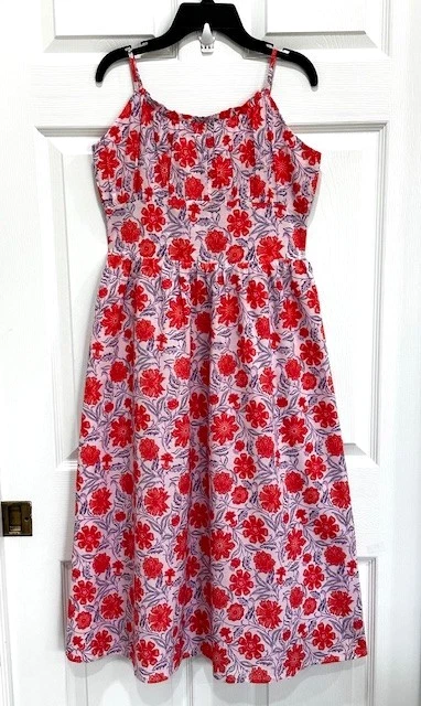 Robe Fille Janie & Jack Taille 10 – Couleur Ivoire à Motifs Fleurs – Occasion Très Bon état