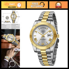 Men's Rose Gold Stainless Steel Analog Quartz Watch, Day Date Feature, Stylish D