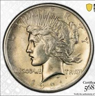 1921 Key Date Peace Silver Dollar PCGS UNC Detail Gold Shield