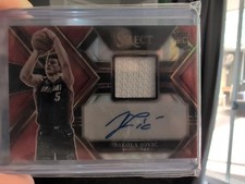 2022-23 Select Rookie Jersey Autographs Red Wave Nikola Jovic #RJA-NKJ RC - Heat