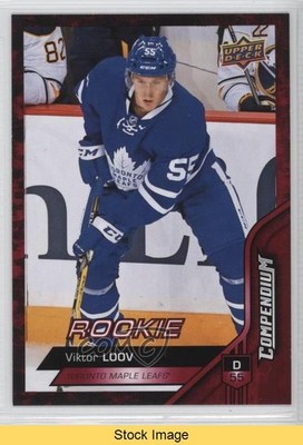 2016-17 Upper Deck Compendium Rookies Red Viktor Loov #591 READ 7l6