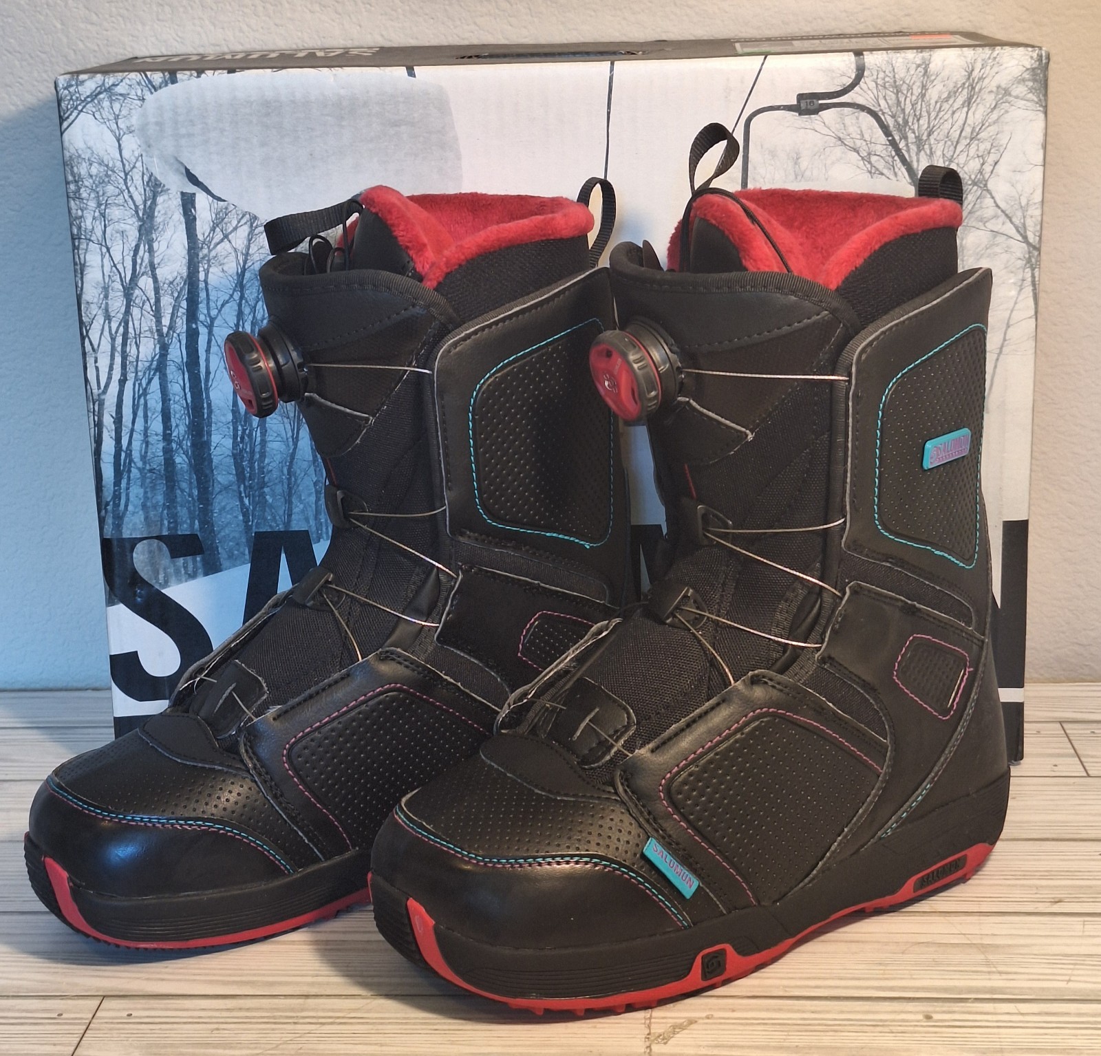 Stivali da snowboard donna Salomon Pearl con sistema BOA taglia 7