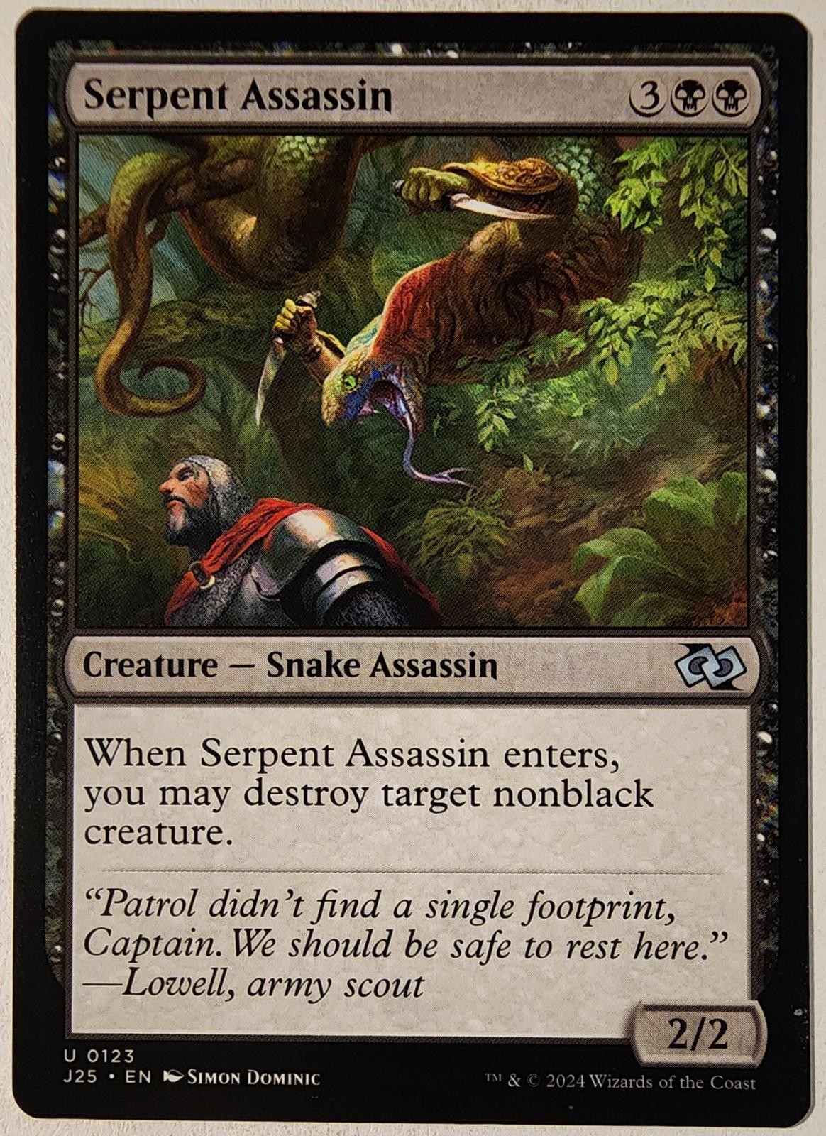 Serpent Assassin 123 Foundations Jumpstart Magic: The Gathering Uncommon NM