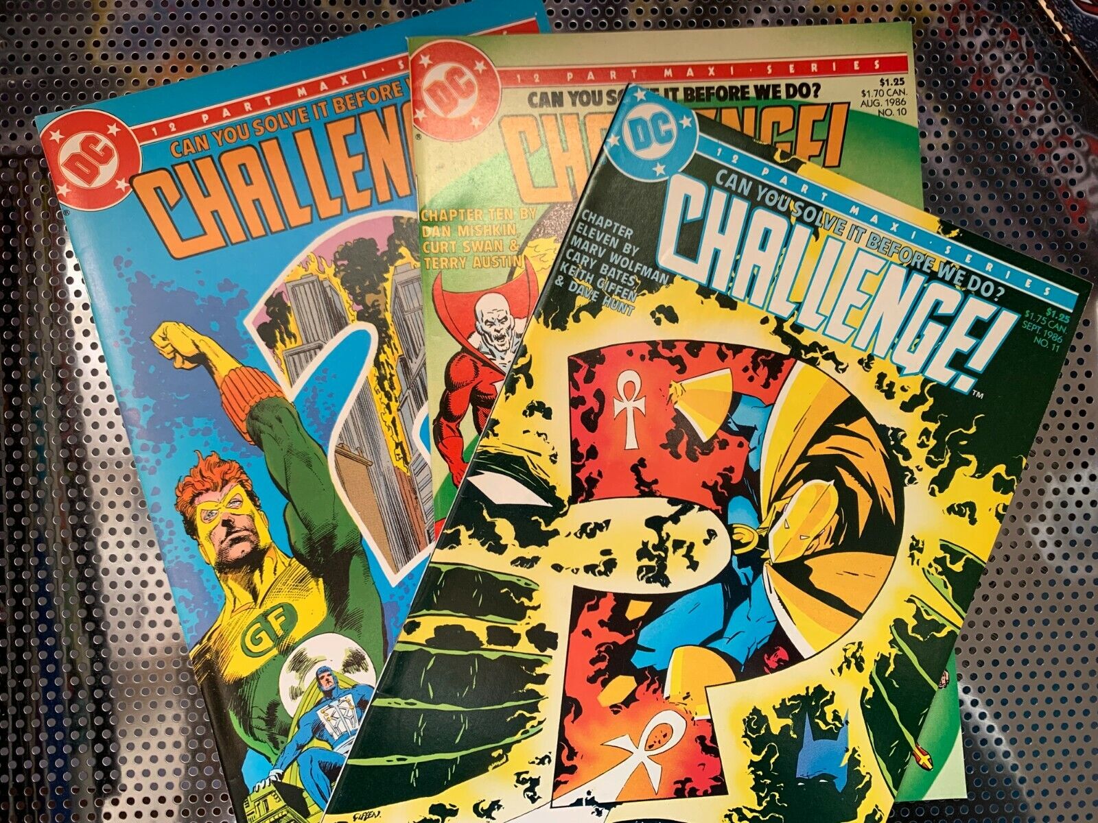 Challenge! #9,10,11 DC Comic 1986 Run Lot (3 pcs)