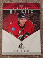 Matt Pelech (Flames) 2009-10 SP Game Used hockey ROOKIE CARD (only 699 made)