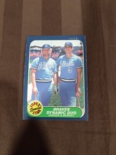 1986 Fleer Bob Horner Dale Murphy #635 Braves Dynamic Duo Baseball Card