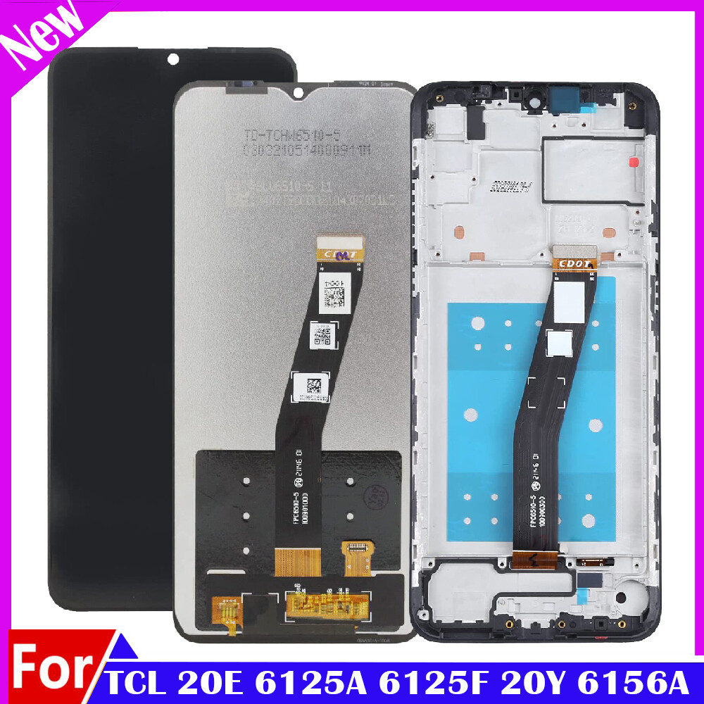 A&plus;&plus;For TCL 20E 6125A 6125F &sol; 20Y 6156A LCD Display Touch Screen Digitizer ±Frame