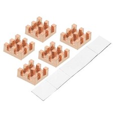 5 Stück Kupferkühlkörper 7x7x3mm mit Selbs...