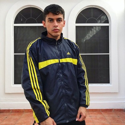 vintage yellow adidas jacket