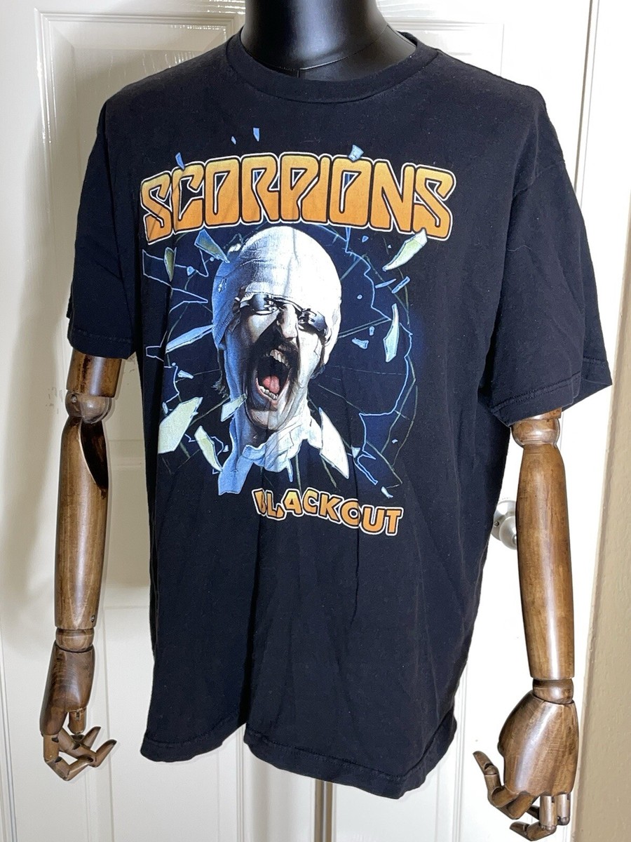 Vintage 80s Music Band Scorpions Blackout Tour Shirt XL | eBay