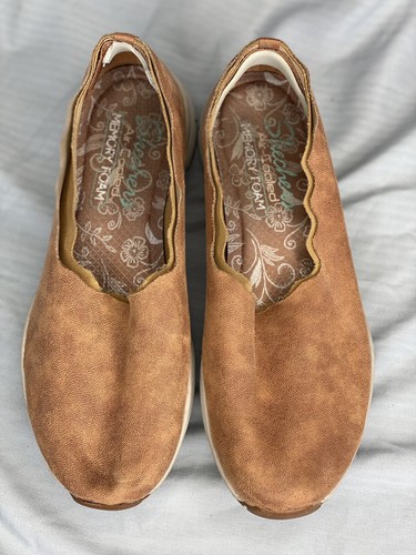 Skechers Triple Ripple Damen-Slipper Freizeit braun Größe 6 Memory Foam - Bild 3 von 7
