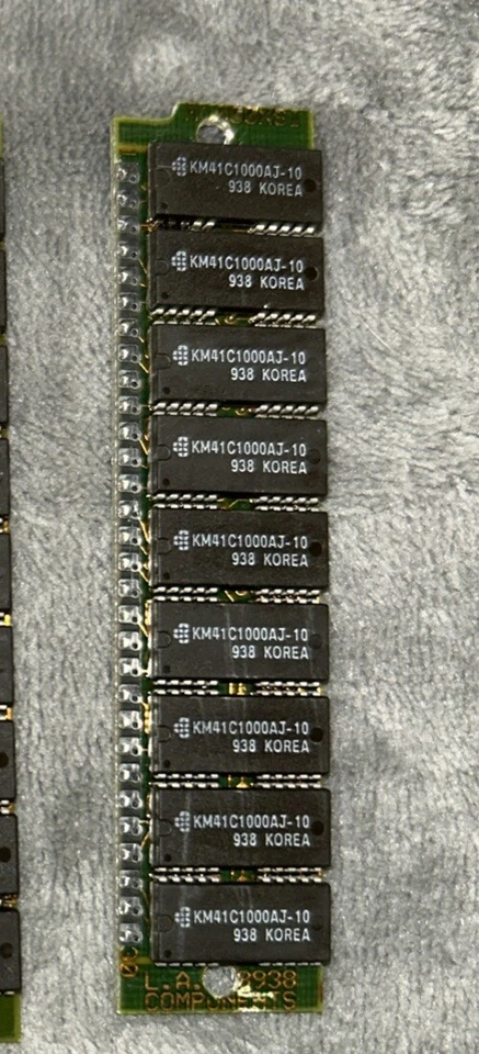 Lot Of 4: KM41C1000AJ-10, 30 Pin LA Components Memory Module Ram SIMM - Image 2 of 4