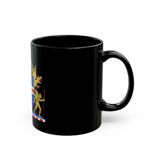 Escudo de armas Reino de Islandia - Taza de café negra - Imagen 7 de 9