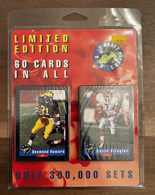 Limited Edition 1992 Classic  Draft Picks  60 Card Set - Sealed  Desmond Howard 