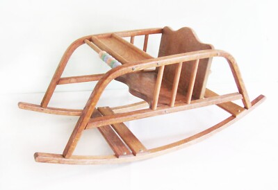Very Cute Vintage Delphos Bentwood Baby Teeter Totter Rocker