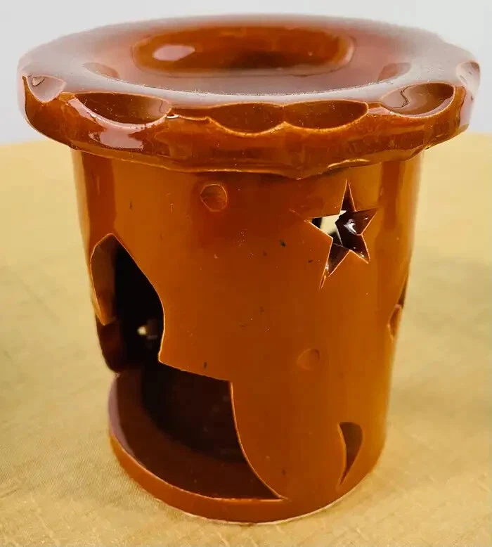 Candelabro Boho Chic Marroquí Cerámica Multicolor, Juego de 4 Foto 2 de 4