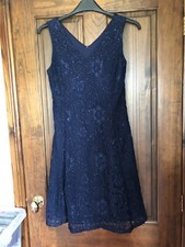 mela london navy sparkle dress