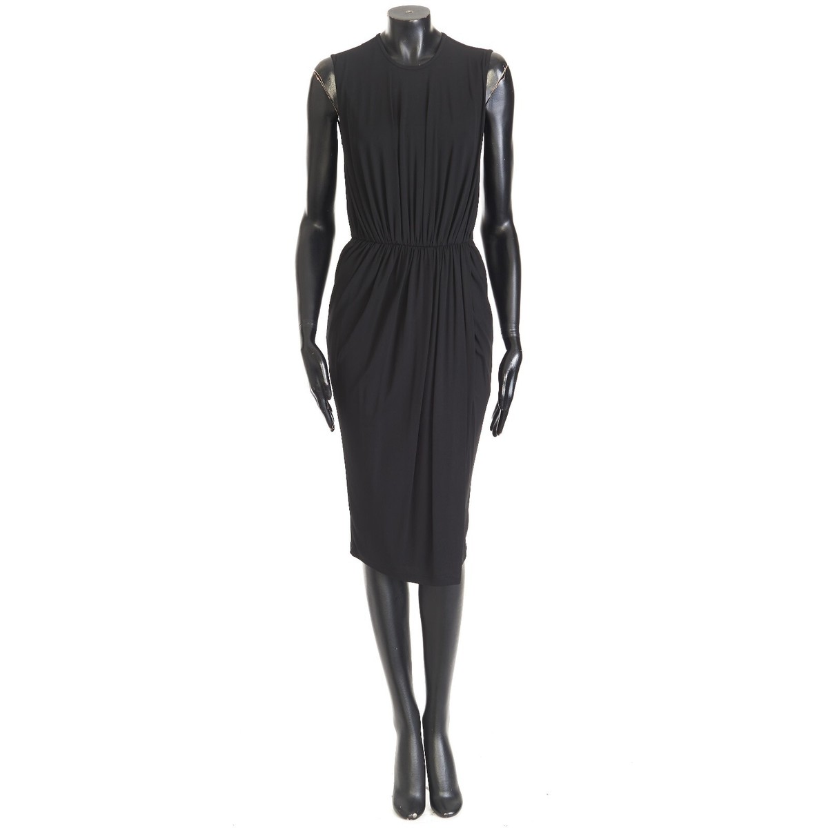 GIVENCHY 1945$ Draped Dress - Black Viscose Jersey, Sleeveless | eBay