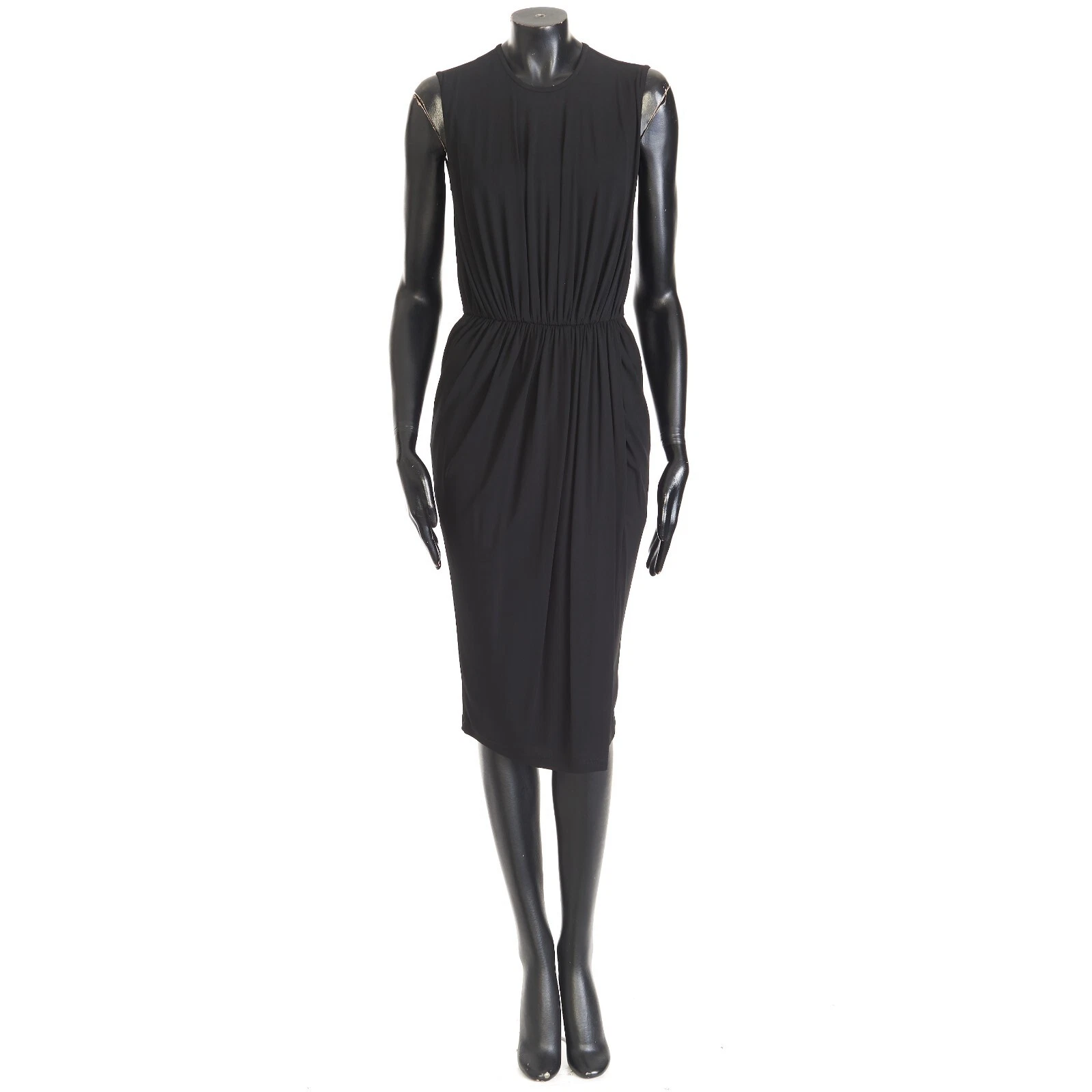 Givenchy — GIVENCHY 1945$ Draped Dress - Black Viscose Jersey, Sleeveless