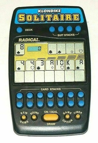 klondike solitaire handheld game