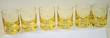 Moser Glass Whisky Set Spirit Glass Eldor Yellow 6 Piece Original Packaging