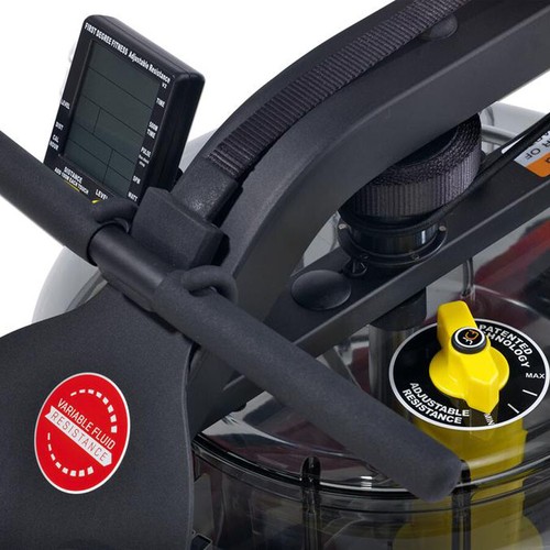 Fluid Neon Plus (Yellow) Indoor Rower (4 LEVEL PLUS Water Resistance Tank) - Picture 3 of 7