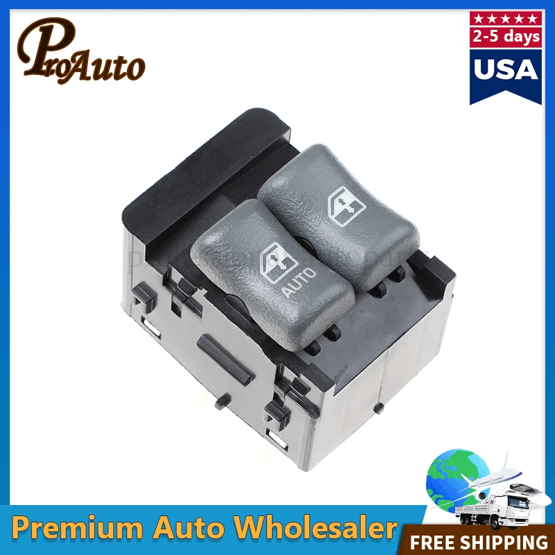 Interruptor de ventana eléctrico maestro izquierdo para Pontiac Grand Prix Sunfire 1995-2002 2 puertas Foto 2 de 4