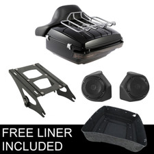 13.7" King Trunk W/ Tail Light Speakers Fit For Harley Road Glide 14-25 21