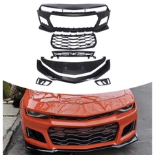 For 2010-2015 Chevy Camaro 5TH to 6TH Gen 1LE Style Front Bumper Kit Assembly US
