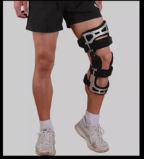 Dr. Medical DUAL OA RELIEVER Hinged Knee Braces (2) Medium KB0104-147L-03 NEW