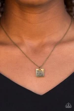 Paparazzi ~ Trust In Faith Brass Necklace and Earring Set ~ “Trust in the Lord” 