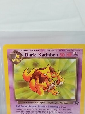 Dark Kadabra Hp 50 Uncommon #39 Pokémon Card 1999 | eBay