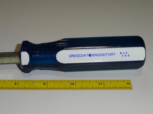 VTG Crescent Bridgeport Mechanics Square Screwdriver 8" No.803 NOS USA 3/8" Flat - Picture 2 of 5